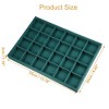 Unique Bargains 24 Grid Jewelry Tray Stackable Tray Showcase for Rings Earrings Necklace Bracelet Pendants 1 Pc - 4 of 4
