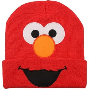 Sesame Steet Kids Beanie – Blue and Red Cute Knit Winter Hat Beanies for Boys and Girls - 1 of 4