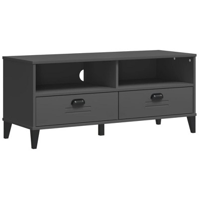 vidaXL TV Stand Storage Media Console Entertainment Center Solid Wood Pine