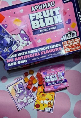 Fruitblox Aphmau Mixed Fruit Fruit Snacks - 17.92oz : Target