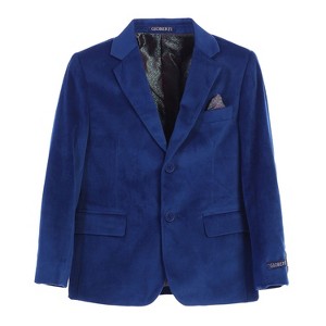 Gioberti Boy's Formal Velvet Blazer - 1 of 4