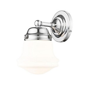 Vaughn Mid-Century One-Light Wall Sconce - Vintage Curves, Dimmable, Damp Rated, 60W - 1 of 4