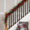 Northlight Mixed Foliage with Jingle Bells and Ornaments Artificial Christmas Garland - 6' x 8" - Unlit - 2 of 4