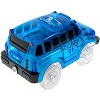 5 Star Super Deals 2 Magic Twister Flexible Glow In the Dark Race Car Track Vehicles - UK English School Bus & Police Truck - 3 of 4