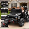 Jojoka 24V 2-Seater Kids Ride On Jeep, 4WD, Dual Motors Battery Powered Electric Vehicles, Remote Control - 4 of 4