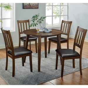 5-Piece Dining Set with Round Table and 4 Side Chairs - 1 of 4