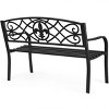 Tangkula Loveseat Metal Garden Bench Heavy-duty Park Loveseat Chair Seat - 3 of 4