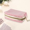 Unique Bargains Women Portable Stars Makeup Bag Pink 1 Pc - 2 of 3