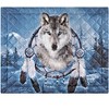 Collections Etc Wolf Dreamcatcher Aztec Border Comforter Set - 3 of 4