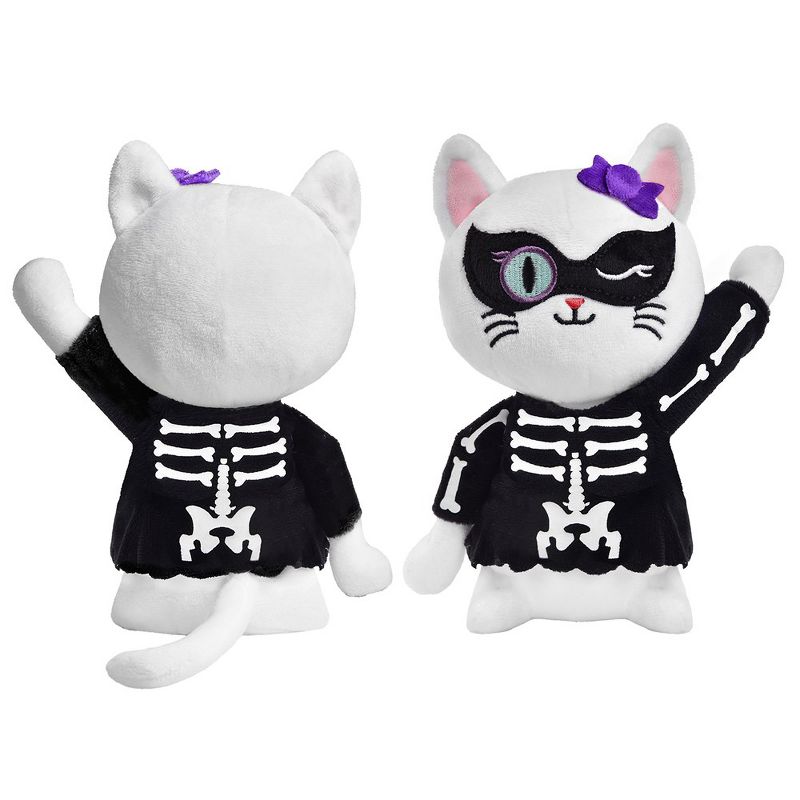 Fun Little Toys Halloween Plush Cat (Skeleton), 3 of 9