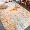 Pebble Navy & Marbled Abstract Area Rug - JONATHAN Y - 4 of 4