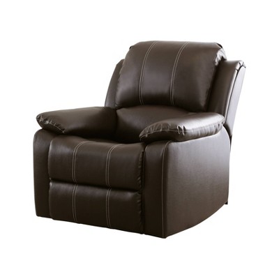 target leather recliner