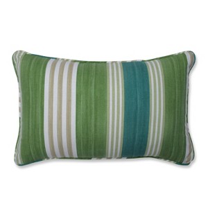 On Course Verte Lumbar Throw Pillow - Pillow Perfect, Beige Green