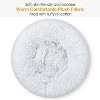 Angel Sar Plush Dog Bed, Soft Warm Fleece Puppy Cat Bed with Supportive Rim, Non-Slip Cozy Nest Cushion for Pets up to 20 lbs - 4 of 4