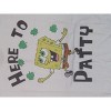Spongebob Squarepants Cartoon Here to Patty  White Graphic Tee - 2 of 2