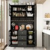 FUFU&GAGA Kitchen Pantry Buffet with Hutch Freestanding Storage Cabinet - 2 of 4