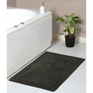 Home Weavers Luxury Collection 100% Cotton Tufted Bathroom Rug, Non-Slip Latex Bath Rug - 1 of 4