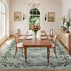 Washable Modern Floral Print Area Rugs for Living Room Bedroom, Indoor Farmhouse Home Decor Carpet for Dining Room Office - 4 of 4