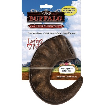 Loving Pets Medium 6-8 Inch Pure Buffalo Horn