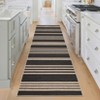 Modern Washable Living Room Rugs, Non Slip Stripped Lines Print Bedroom Carpet, Indoor Stain Resistant Floor Rugs for Dining Room Office - 3 of 4