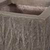 Maggift Planter, Floor Standing Rectangular Planter, Modern Design Outdoor Planter for Garden, Patio Door, Brown, 9"*9"*20.25" - 2 of 4