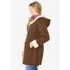 Woman Within Plus Size Faux-Shearling Toggle Coat - 4 of 4