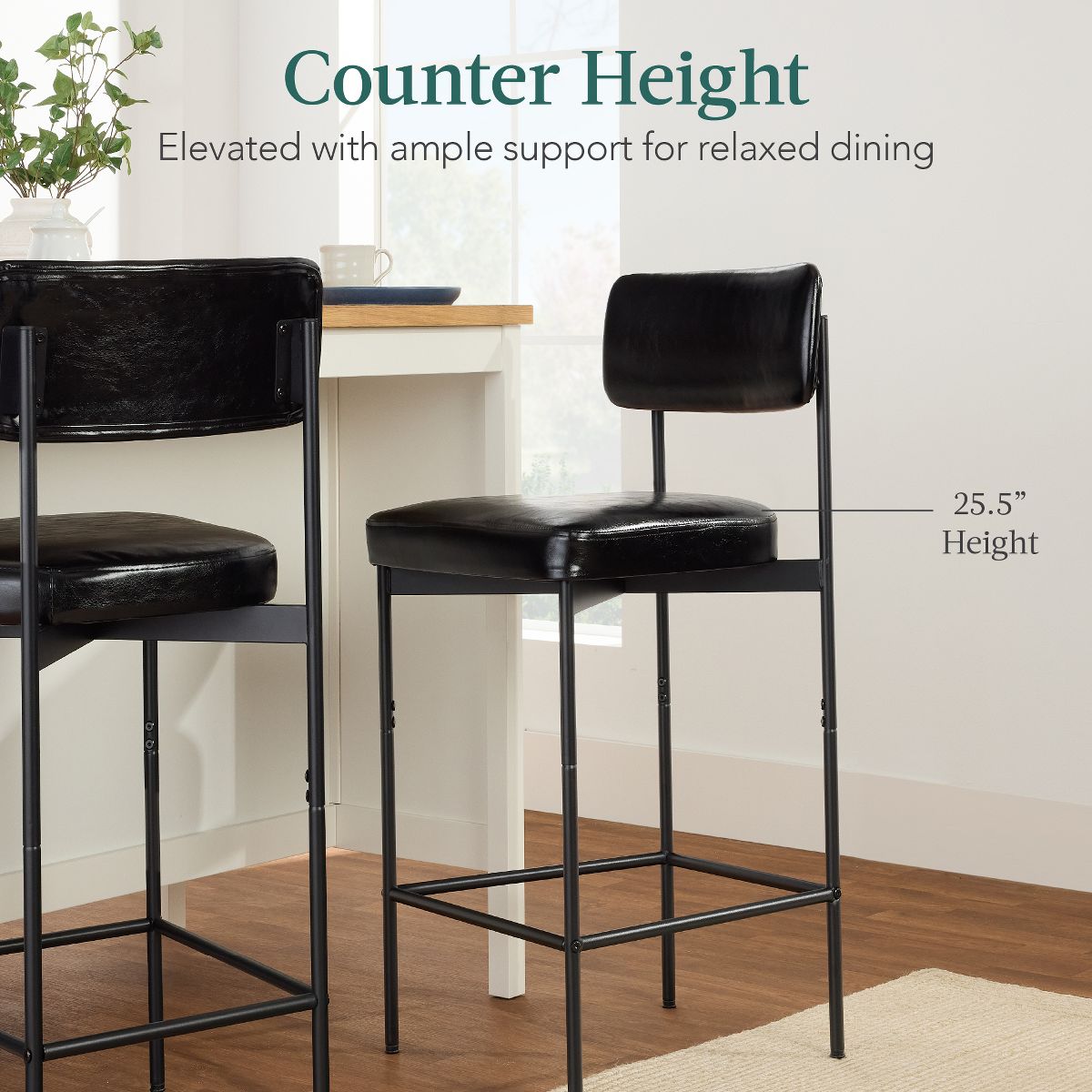Best Choice Products Set of Counter Height Bar Stools - thumbnail 5