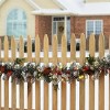 9' Prelit LED Snowy Garland with Bows Warm White Lights - National Tree Company - 2 of 4