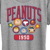 Women's - Peanuts - Peanuts Crew Athletic Short Sleeve Graphic T-Shirt - 2 of 4