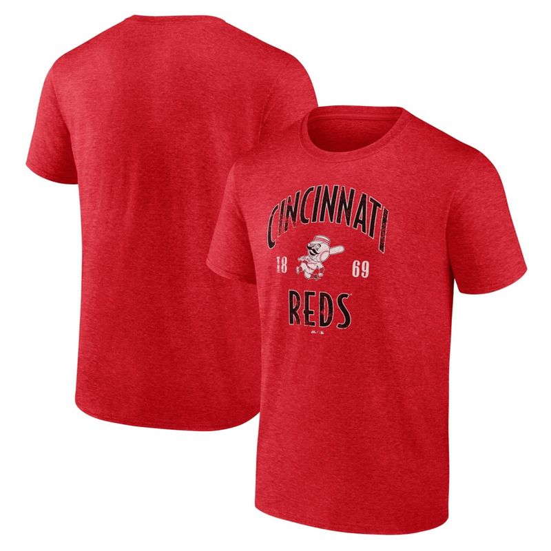 MLB Cincinnati Reds Men's Bi-Blend T-Shirt, 1 of 4
