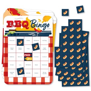 Big Dot of Happiness Fire Up the Grill - Bingo Cards and Markers - Summer BBQ Picnic Party Bingo Game - Set of 18 - 1 of 4