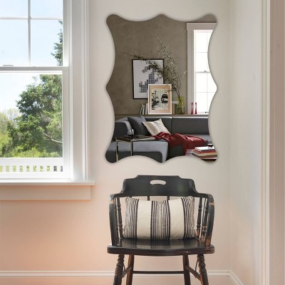 Sleek 31.5" Frameless Rectangular Wall Mirror for Any Room