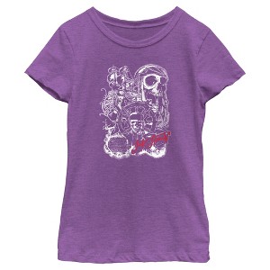 Girl's Pirates of the Caribbean: Curse of the Black Pearl Jack Sparrow Icons T-Shirt - 1 of 4