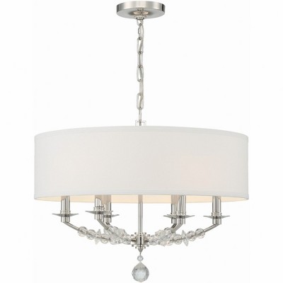 Crystorama Lighting Mirage 6 - Light Chandelier in  Polished Nickel