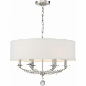 Crystorama Lighting Mirage 6 - Light Chandelier in  Polished Nickel - 1 of 4