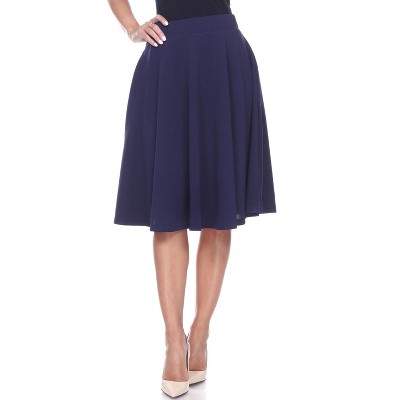 Women's Saya Flare Skirt Navy Small - White Mark : Target