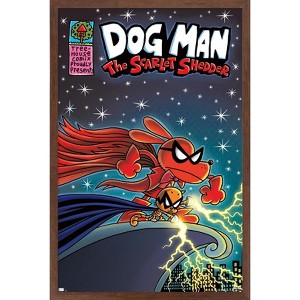 Trends International Dog Man - The Scarlett Shedder Framed Wall Poster Prints - 1 of 4