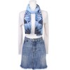 INSPIRE CHIC Women's Floral Chiffon Lotus Lightweight Soft Sheer Long Head Wrap Shawl Scarves 1Pc - 2 of 4