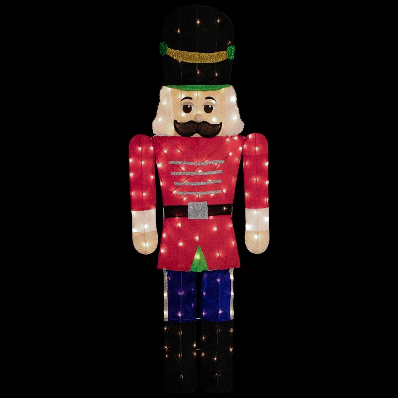 Northlight 72" Lighted Red and Green Toy Soldier Outdoor Christmas Decoration, 1 of 7