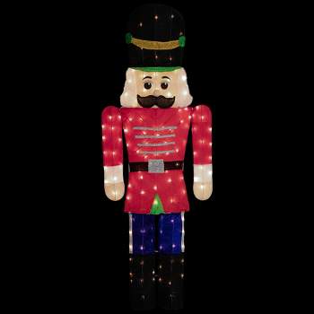 Northlight 72" Lighted Red and Green Toy Soldier Outdoor Christmas Decoration