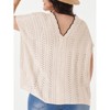 Coolmee Women's Plus Size Crochet Cardigan Lightweight Short Sleeve Summer Boho Open Front Knitted Cardigans - 4 of 4