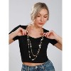 Long Necklaces for Women Trendy, Boho Layered Crystal Beaded Collar Necklaces for Women, Fashion Statement Necklaces Jewelry - 2 of 4