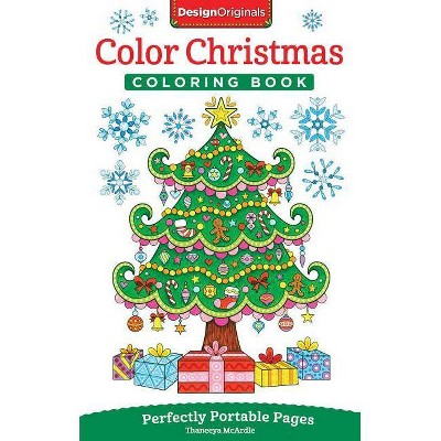 Color Christmas Coloring Book - (On-The-Go Coloring Book) by  Thaneeya McArdle (Paperback)