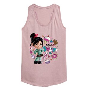 Women's - Disney - Von Sweet & Candy Graphic Racerback Tank - 1 of 4