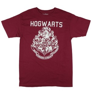 Seven Times Six Harry Potter T-Shirt Men's Hogwarts Crest Design Top - 1 of 3