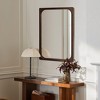 LuxenHome Rubberwood Frame Rectangle 35-Inch Tall Wall Mirror, Accent and Vanity Brown - 3 of 4