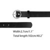 Elerevyo Women's PU Leather Belts Black Waist Belt with Pin Buckle for Jeans - 3 of 4