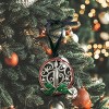 Slickblue Exquisite 3D Candle Wreath Ornament with Tag - Perfect for Holiday Decorating - 3 of 4