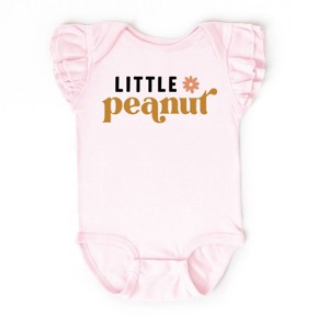 The Juniper Shop Boho Little Peanut Flutter Sleeve Bodysuit - 18M - Ballerina - 1 of 4