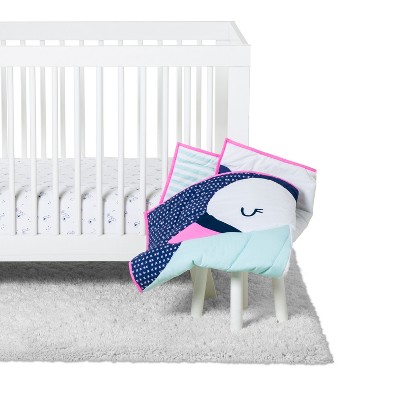 swan crib bedding